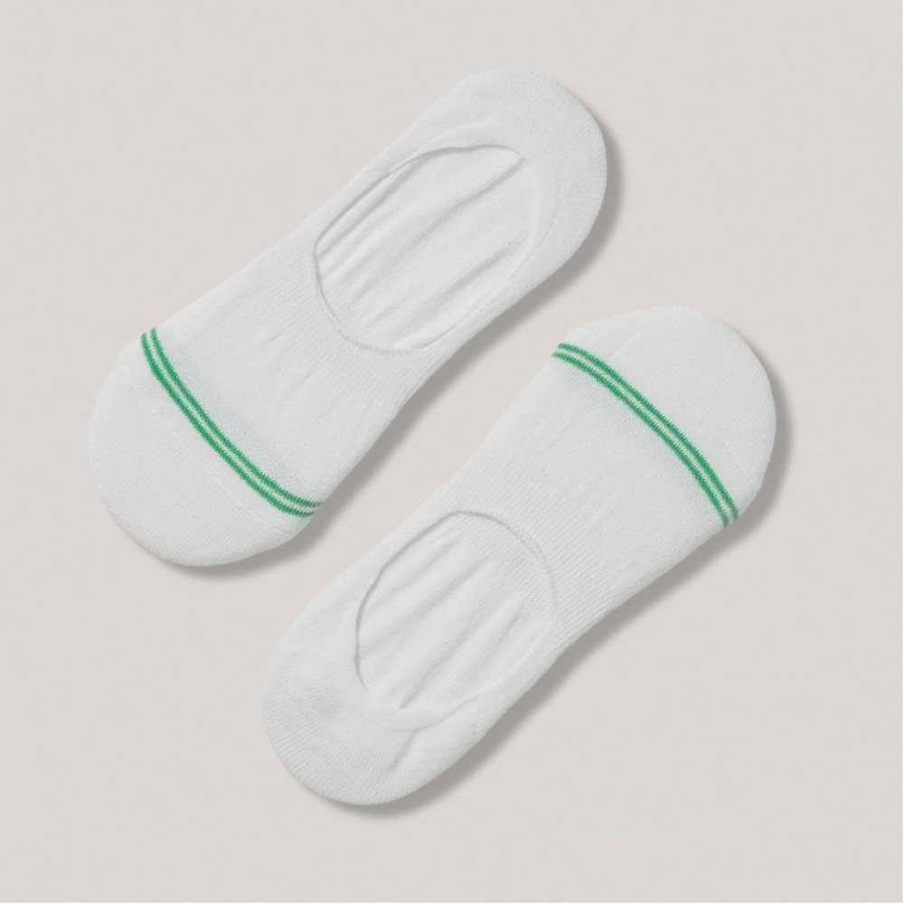 Pact Men's Organic No-Show White Socks 2-Pack. Shoe Size 9-13 NWT!